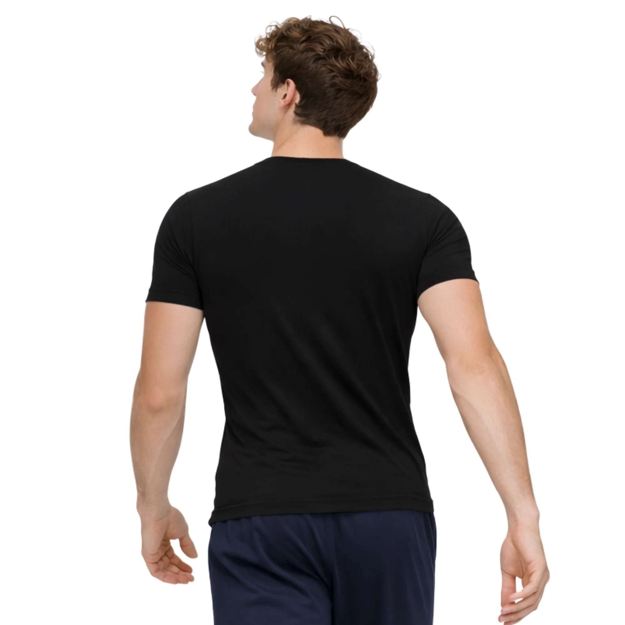 5203 CAMISETA MANGA CORTA  ELÁSTICA CUELLO PICO - Image 3