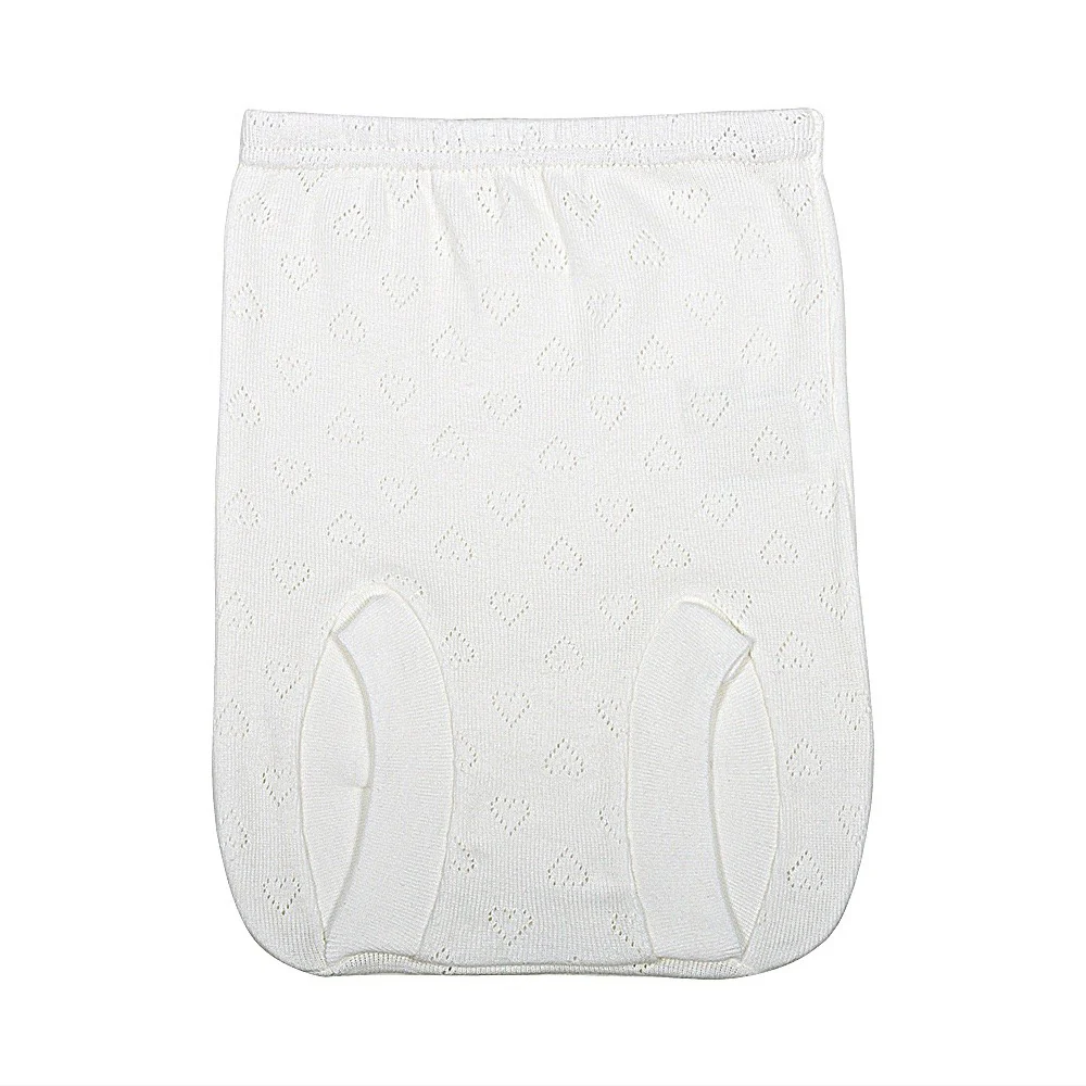 2302 CUBREPAÑAL ALGODÓN CORAZONES CON PUNTILLA BEBÉ - Image 4