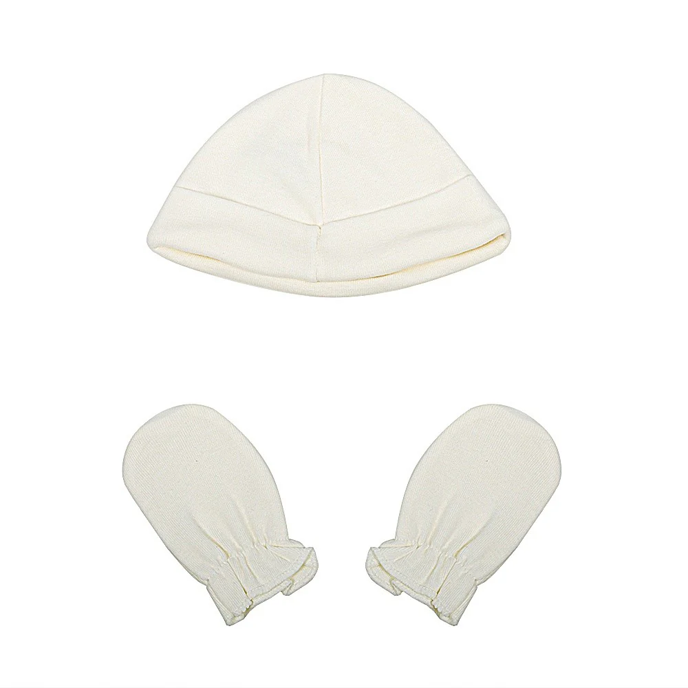2100B GORRITO Y MANOPLAS ALGODÓN BLANCO - Image 3